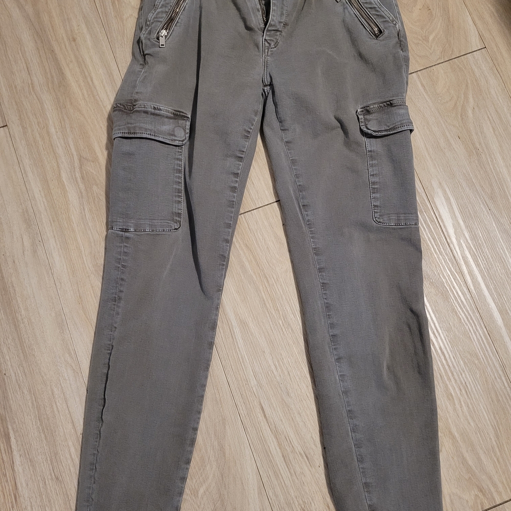 Mavi Gray Women's Skinny Leg Cargo Pants